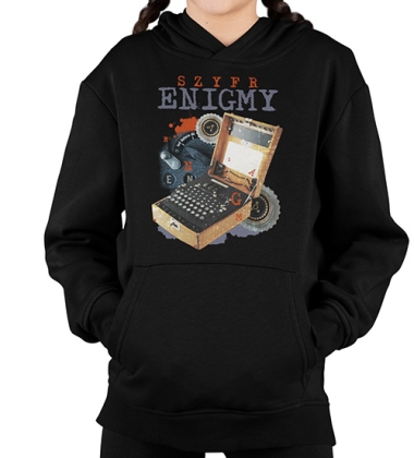 BLUZA DZIECIĘCA Z KAPTUREM  Szyfr Enigmy